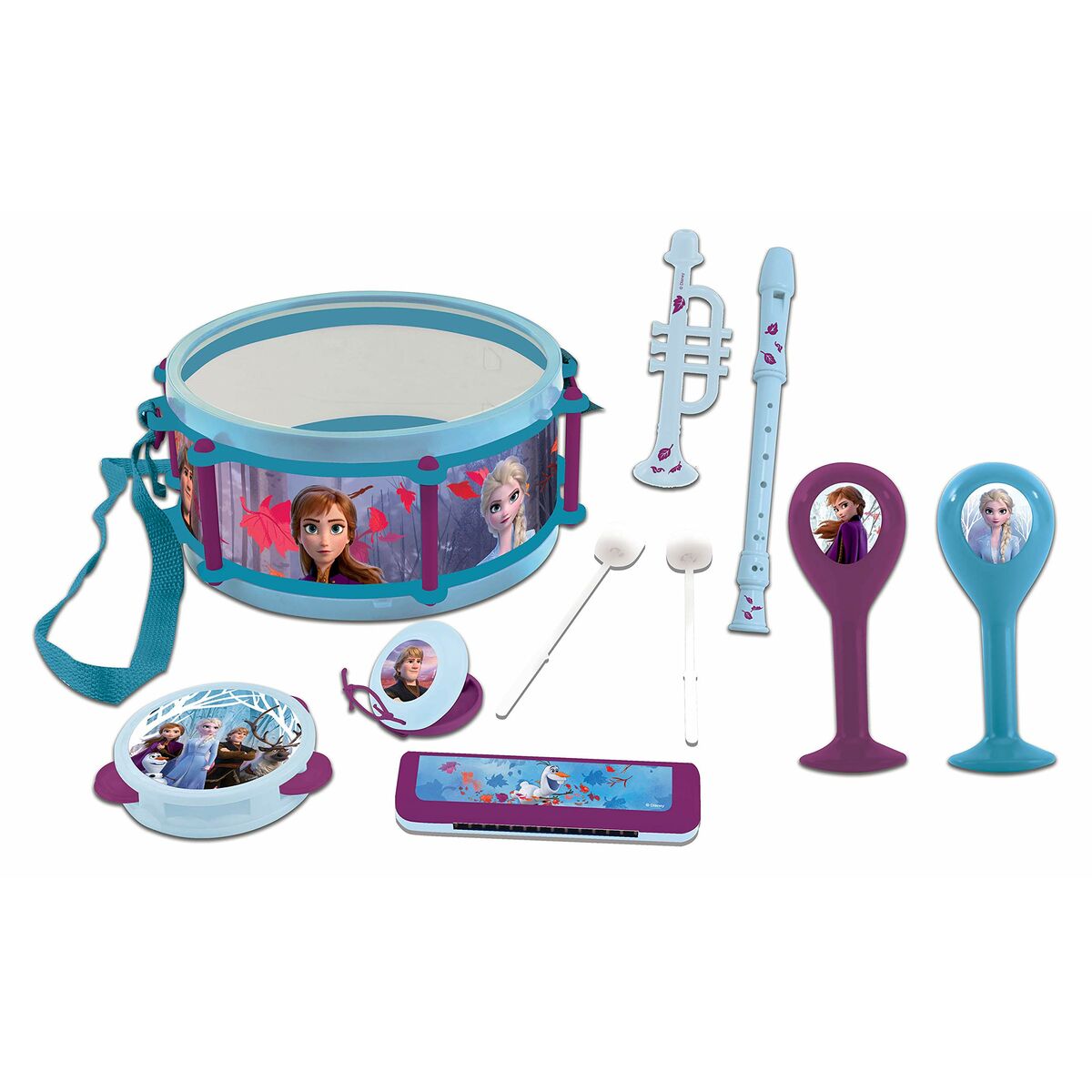 Leksak musikinstrument set Lexibook Frozen Plast 7 Delar - 7