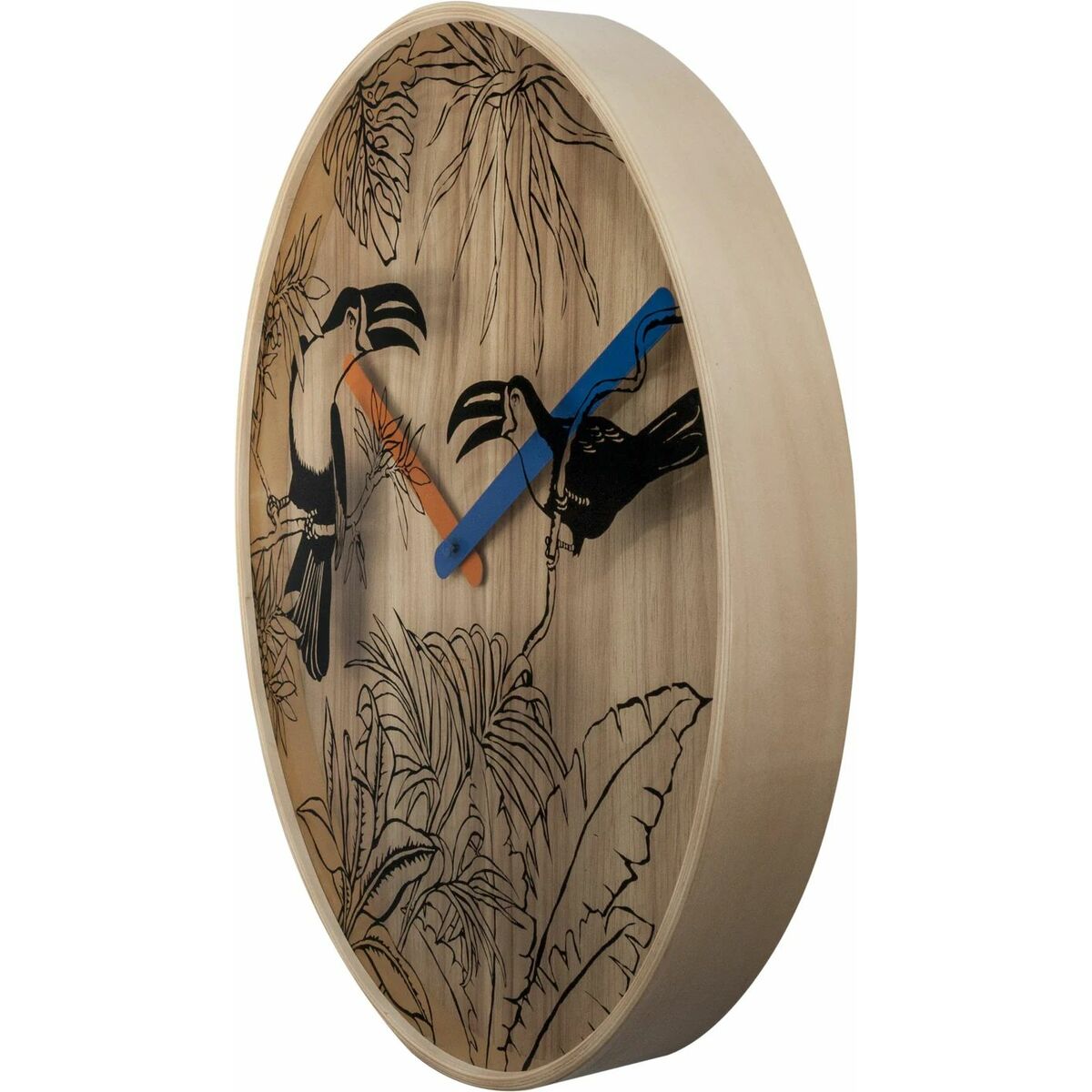 Väggklocka Nextime Brun 40 cm - 3