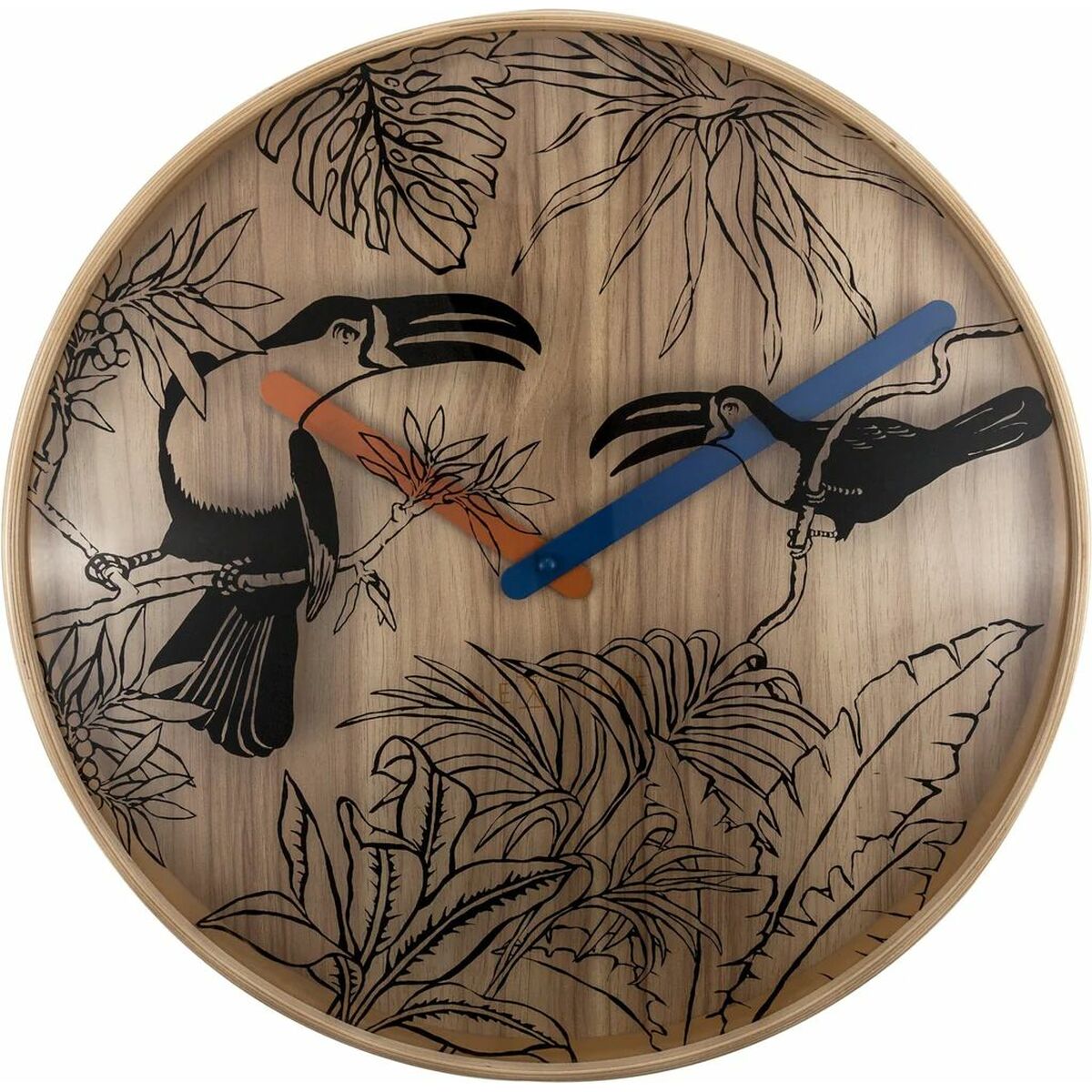 Väggklocka Nextime Brun 40 cm