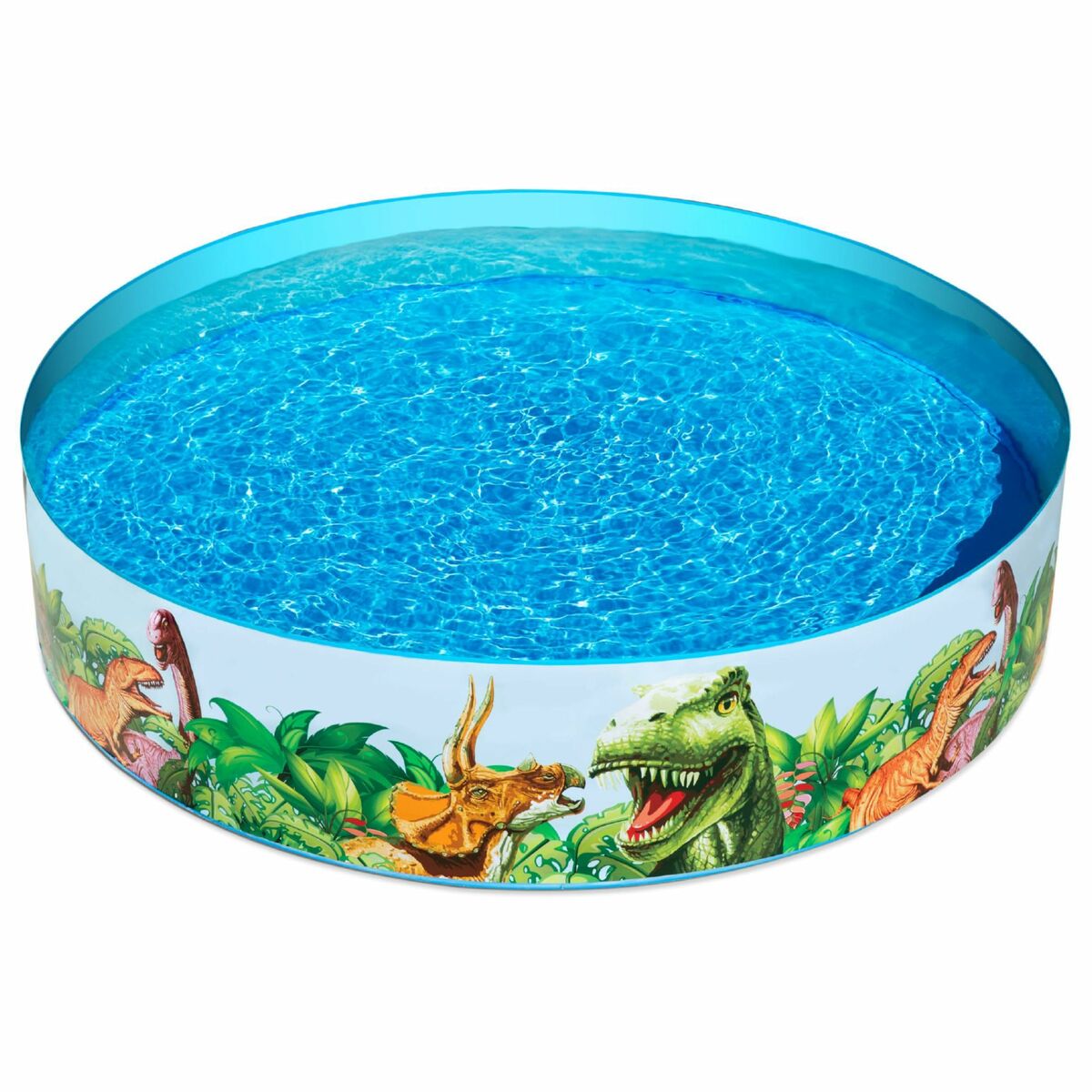 Bestway Hård Barnpool PVC Dinosaurier 183x38 cm +2 År Trädgård 55022 - 5