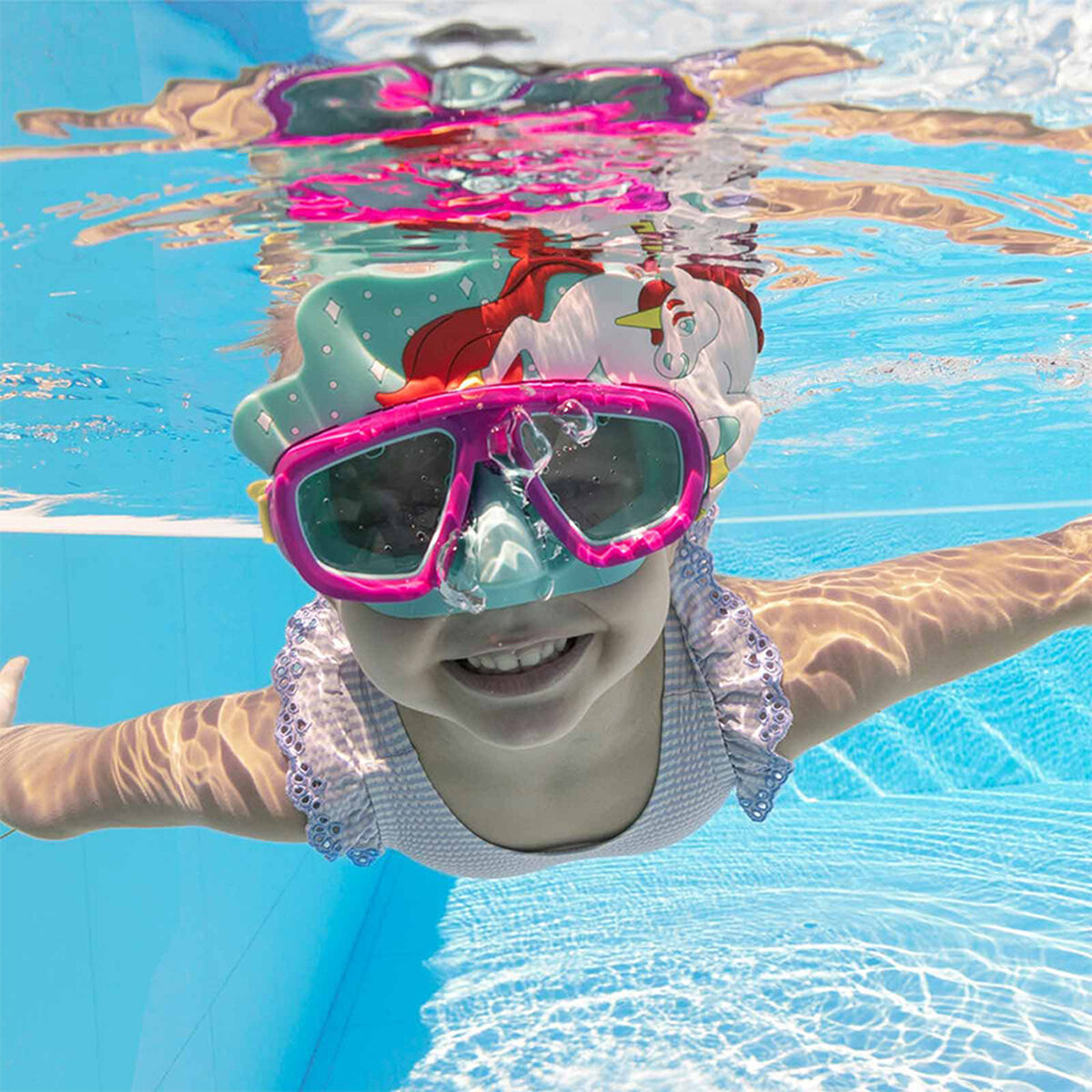 Bestway Dykmask Junior Anatomiskt Bälte Färg Blandat +7 År Strand och Pool 22059 - 7
