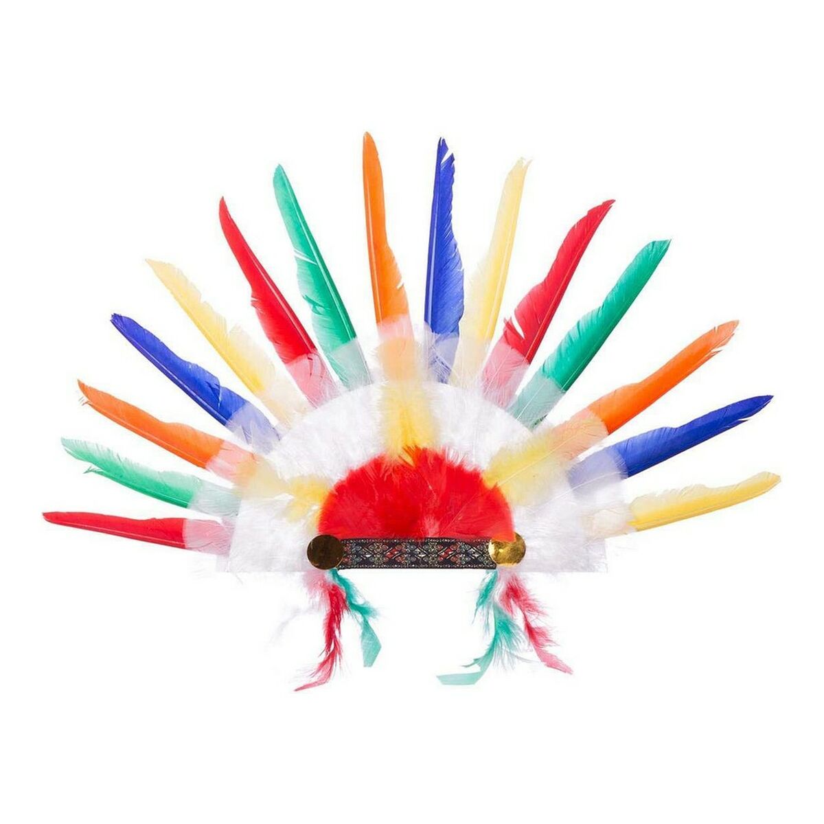 Hatt My Other Me Multicolour Fjädrar American Indian 58 x 38 cm - 4