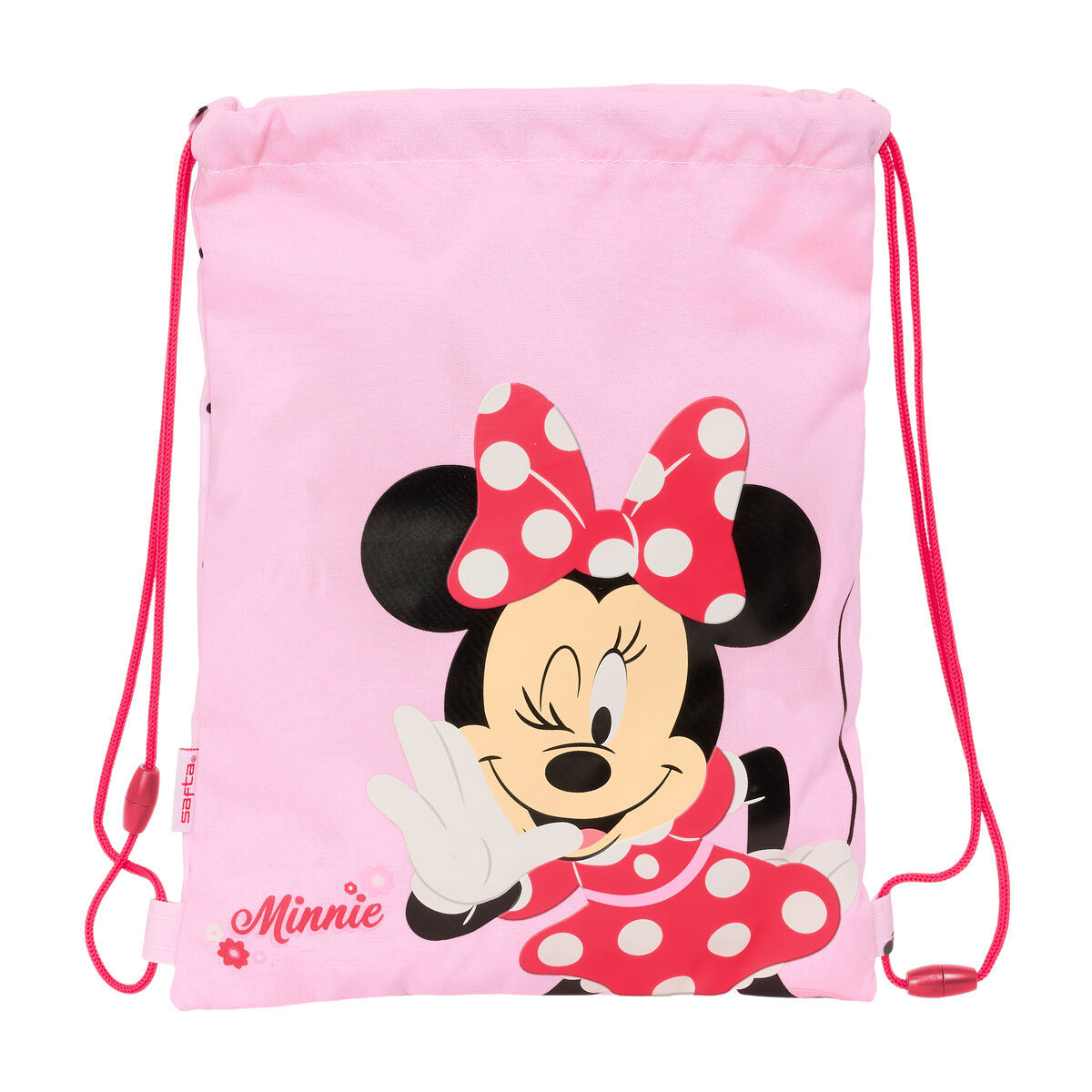 Skopåse med remmar Minnie Mouse Naive Rosa 26 x 34 x 1 cm