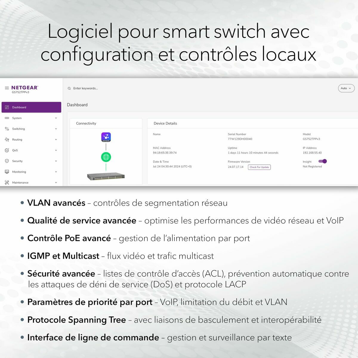 Switch Netgear GS728TXUP-300EUS - 3