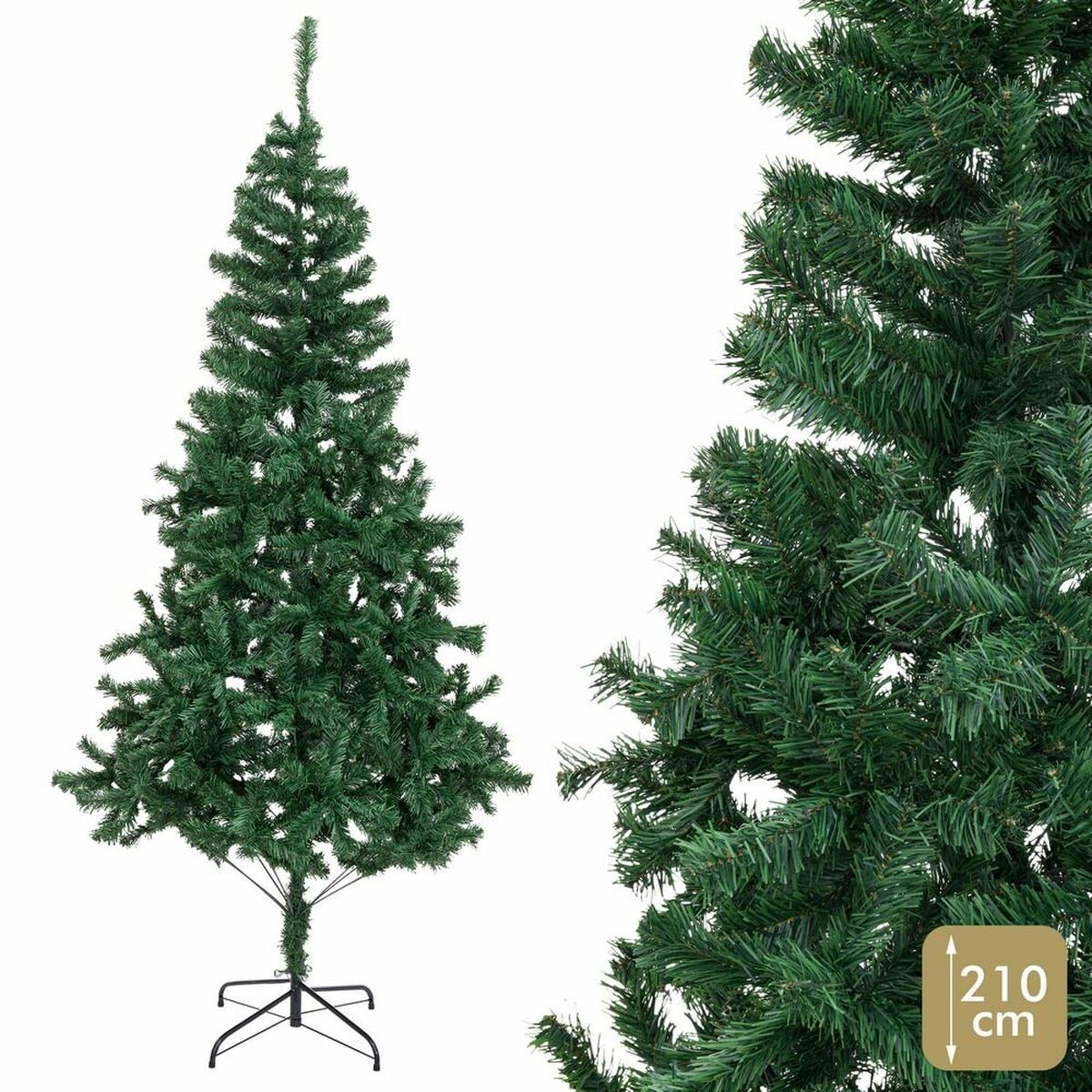 Julgran Grön PVC 80 x 80 x 210 cm - 2