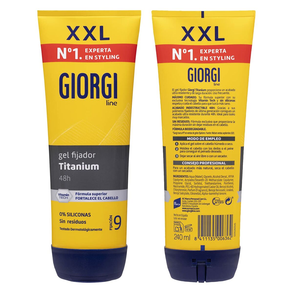 Stylinggel Giorgi Nº9 Absolute Titanium 240 ml - 4