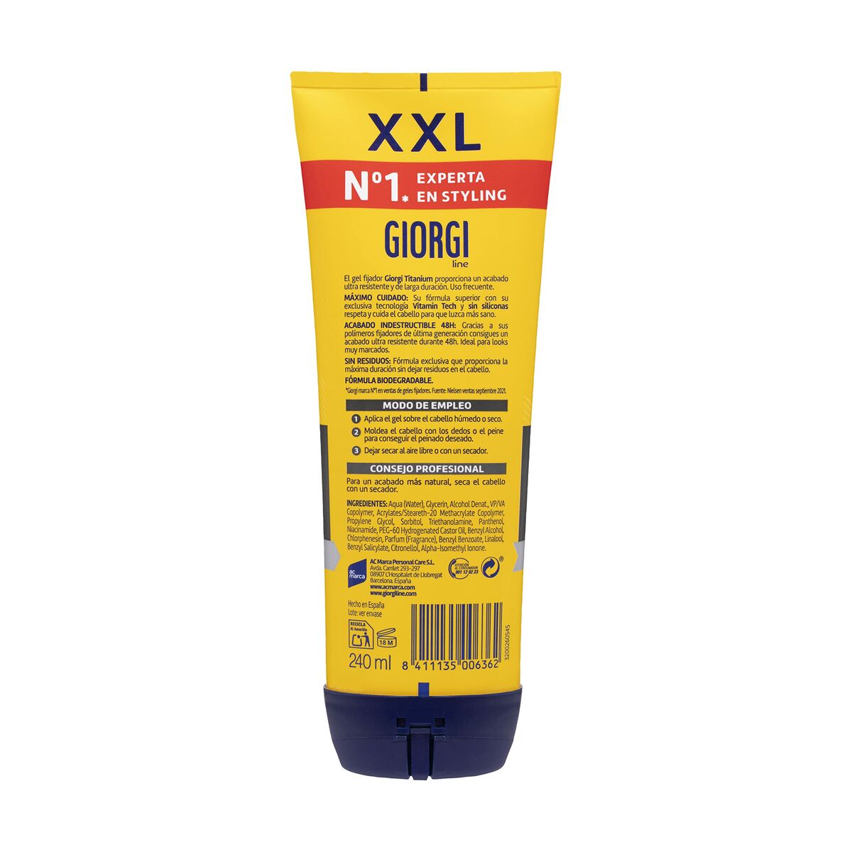 Stylinggel Giorgi Nº9 Absolute Titanium 240 ml - 2