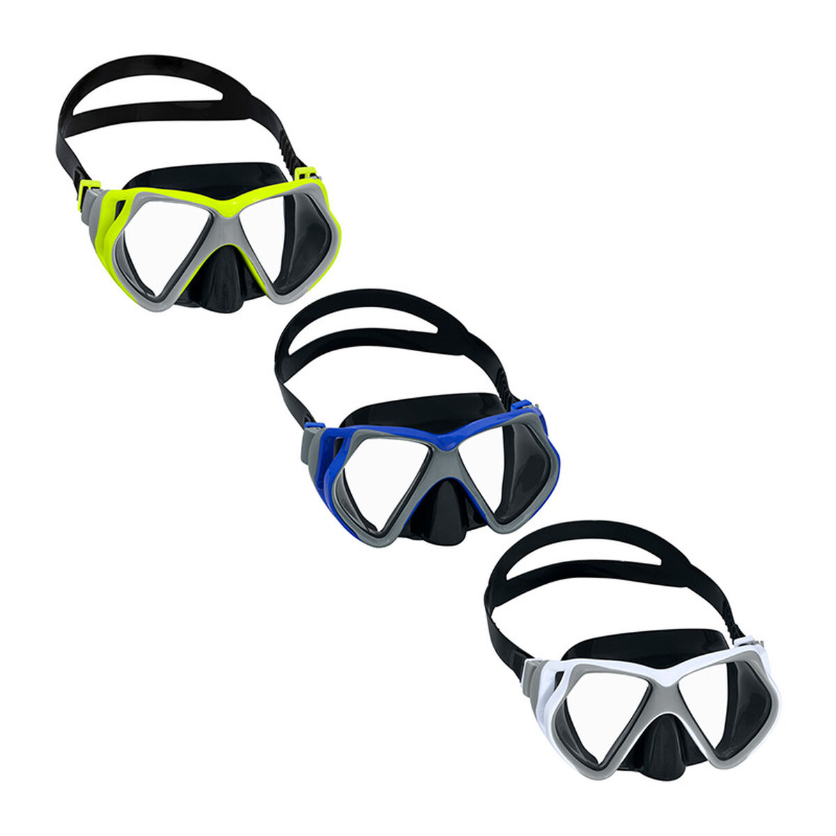 Bestway Dykmask för Barn Anatomisk Rem Blandade Färger +3 år Strand och Pool 22064