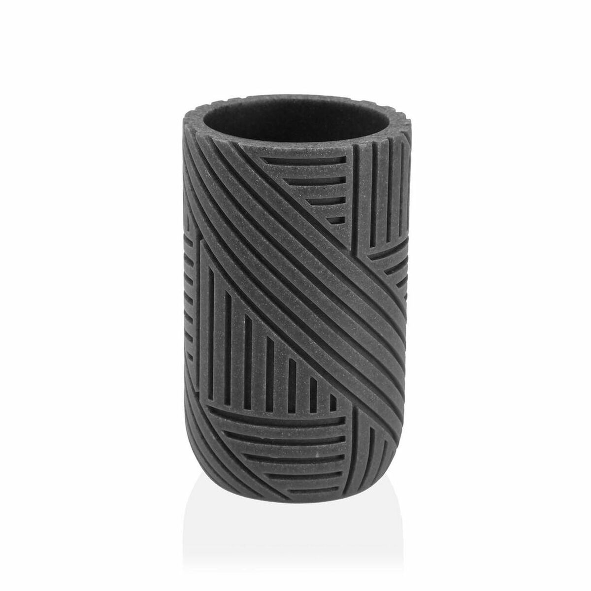 Tandborsthållare Versa  RAILING Grå Harts (7,3 x 10,3 x 7,3 cm) - 2