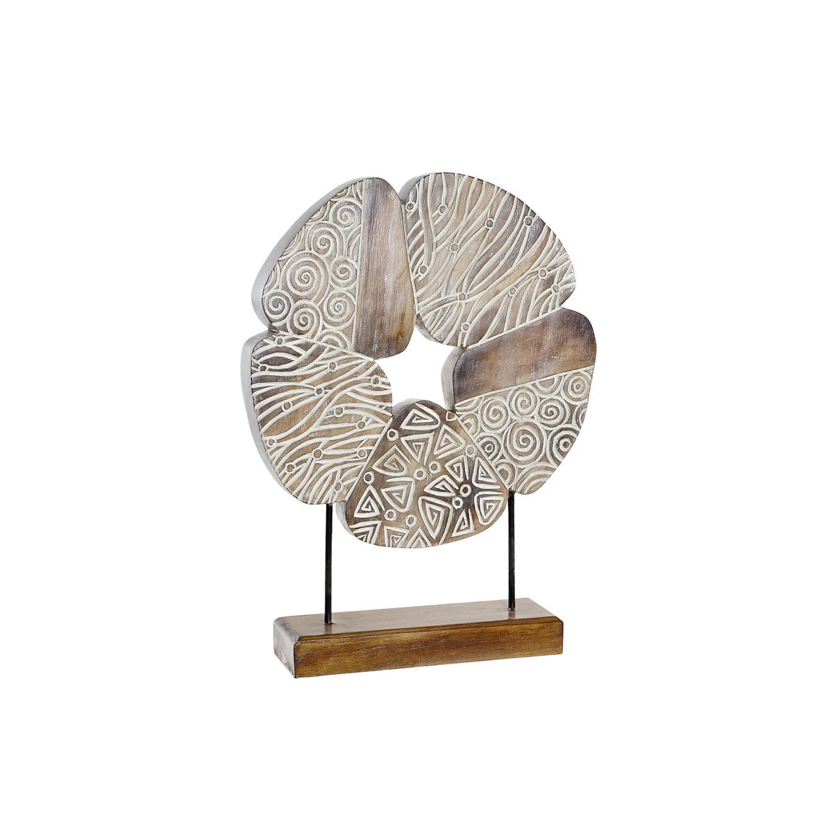 Prydnadsfigur DKD Home Decor Vit Brun Abstrakt 40 x 10 x 51 cm - 4
