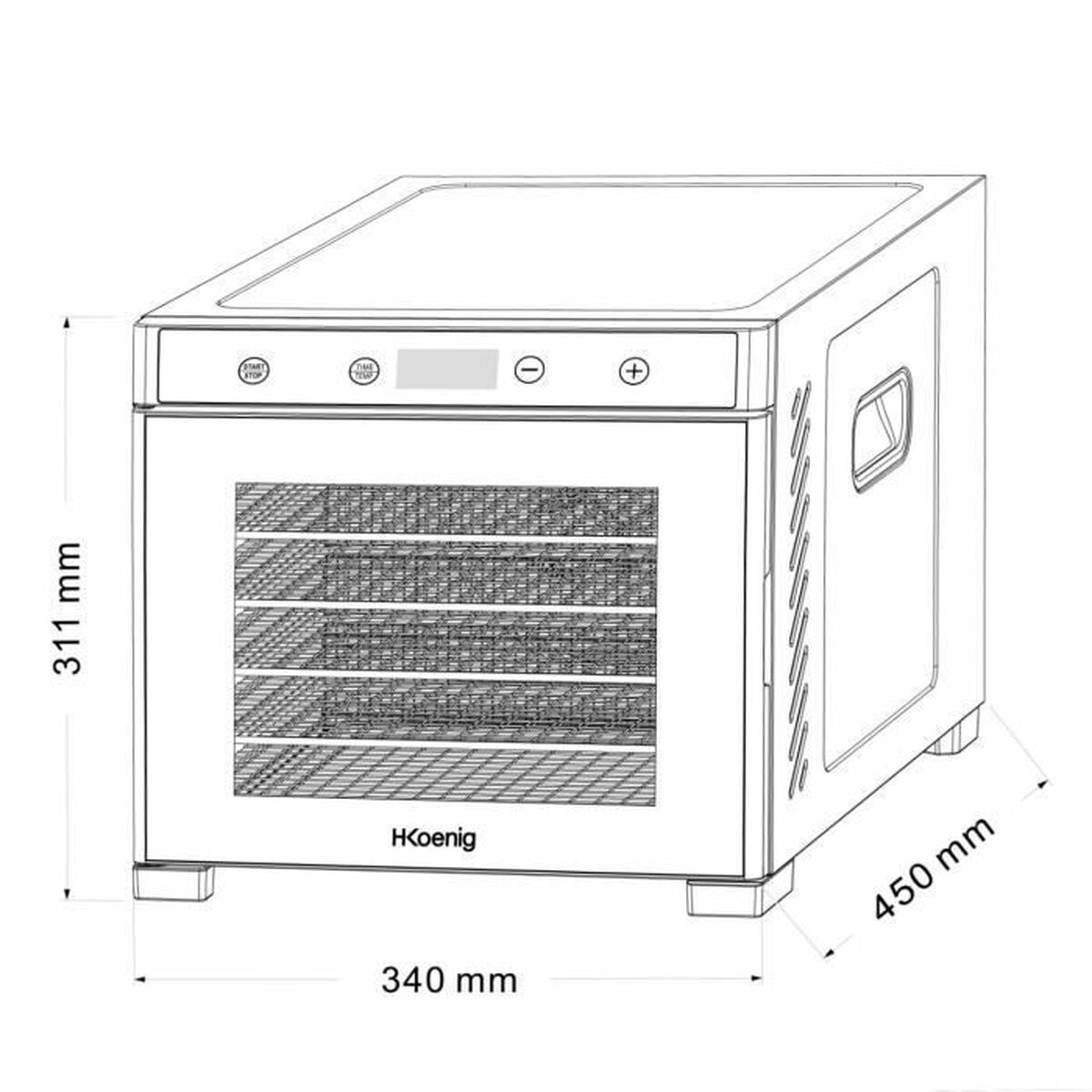 mat dehydrator Hkoenig 650 W - 3