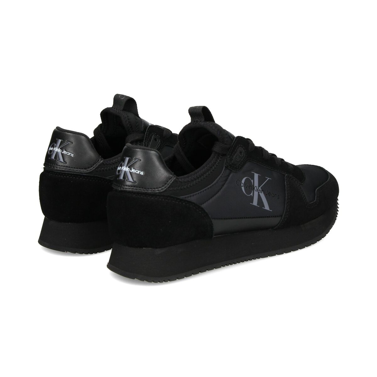 Gymnastikskor, Herr RUNNER SOCK LACEUP Calvin Klein  YM0YM00553 0GL Svart - 2