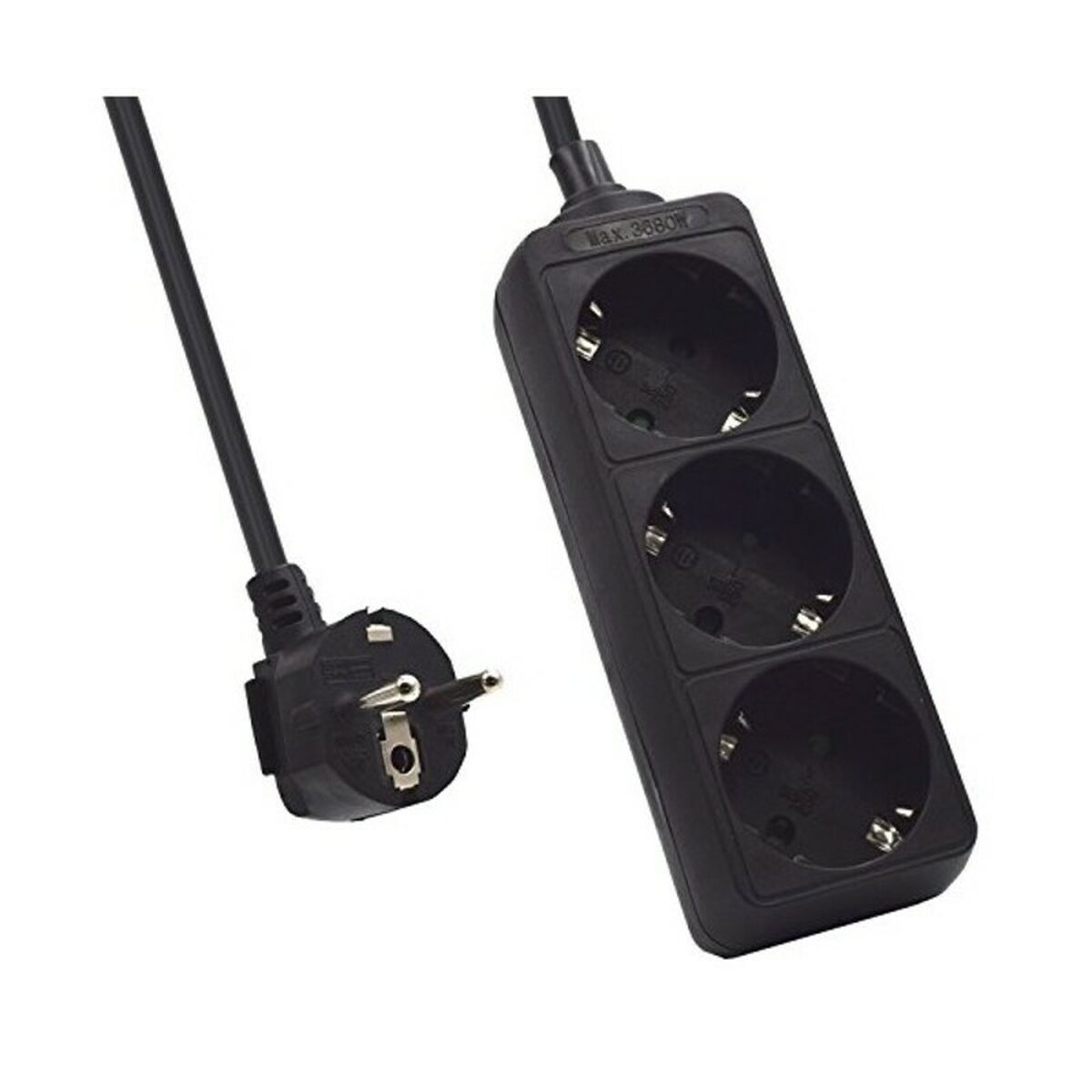 Ellist 3 Tomas-uttag utan brytare Ewent EW395 3680W - 4