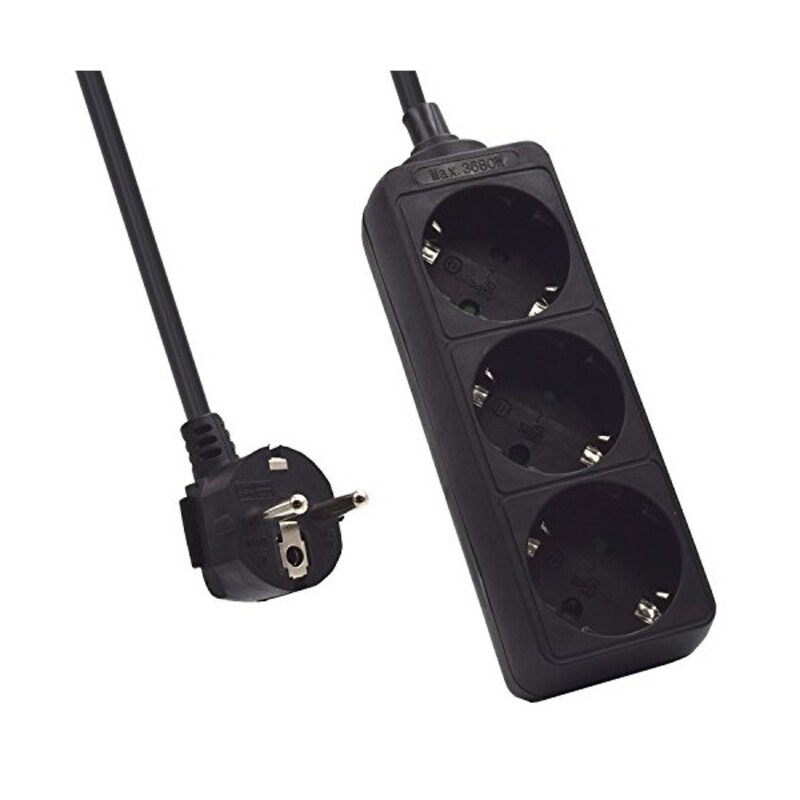 Ellist 3 Tomas-uttag utan brytare Ewent EW395 3680W - 2