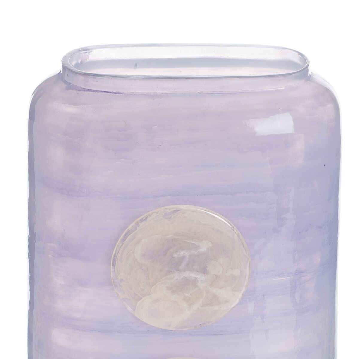 Vas Blå Vit Harts Glas 17 x 9 x 34 cm - 4