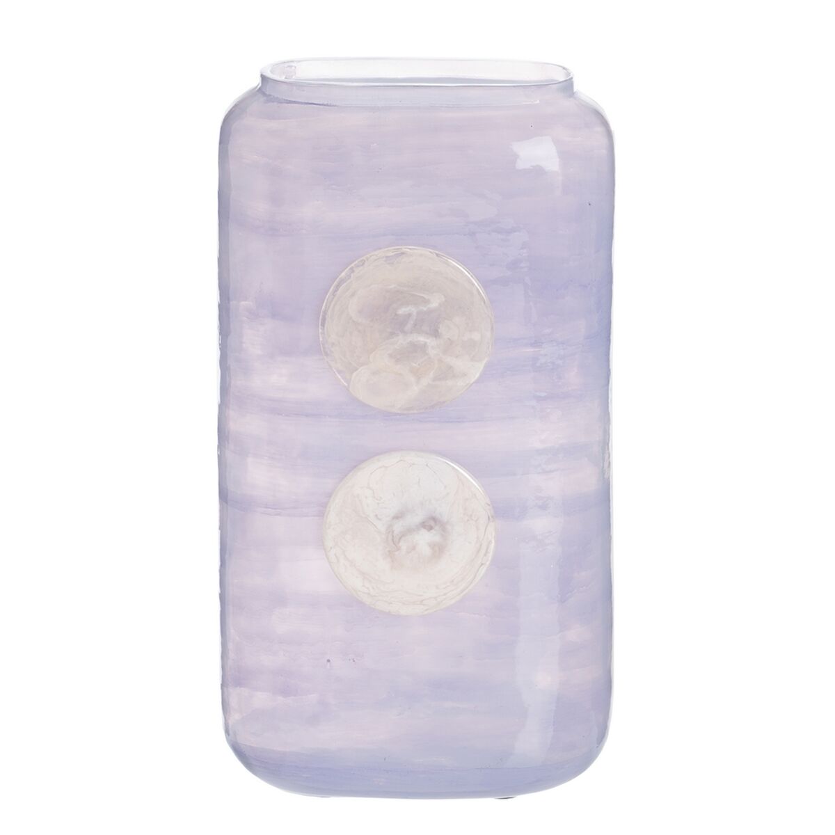 Vas Blå Vit Harts Glas 17 x 9 x 34 cm