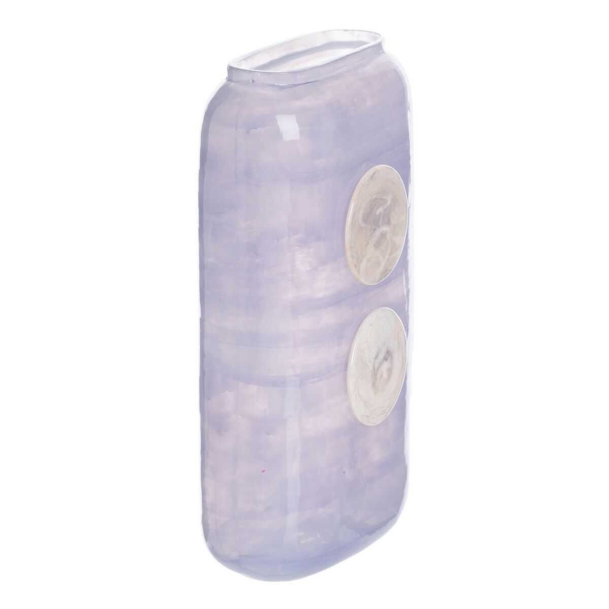 Vas Blå Vit Harts Glas 17 x 9 x 34 cm - 3