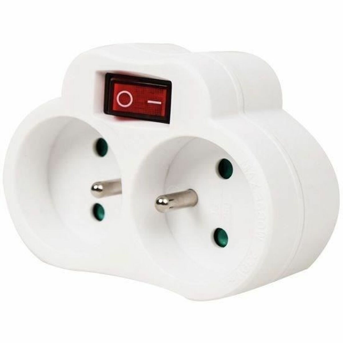 Ellist 2 Tomas-uttag med brytare GAO 3680 W