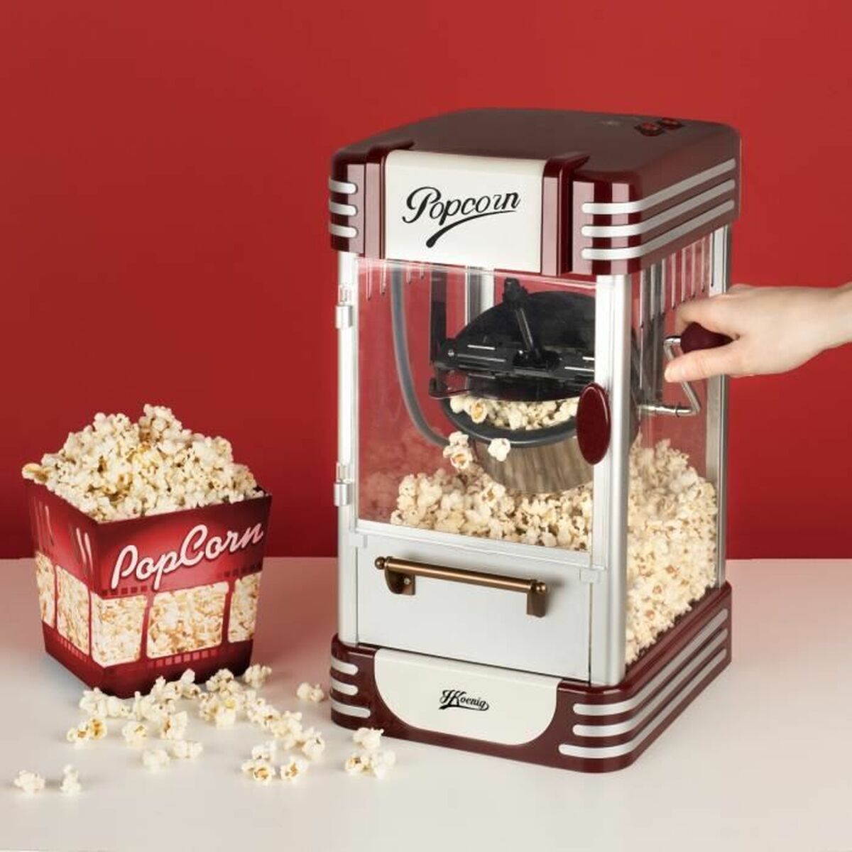 Popcornmaskin Hkoenig Rödbrun - 6