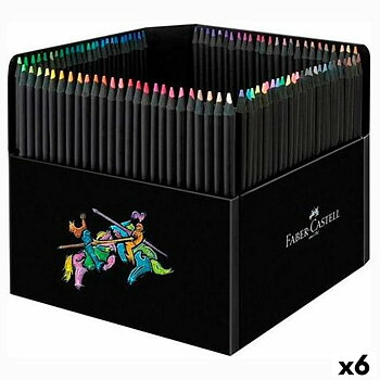 Färgpennor Faber-Castell Black Edition Multicolour (6 antal)