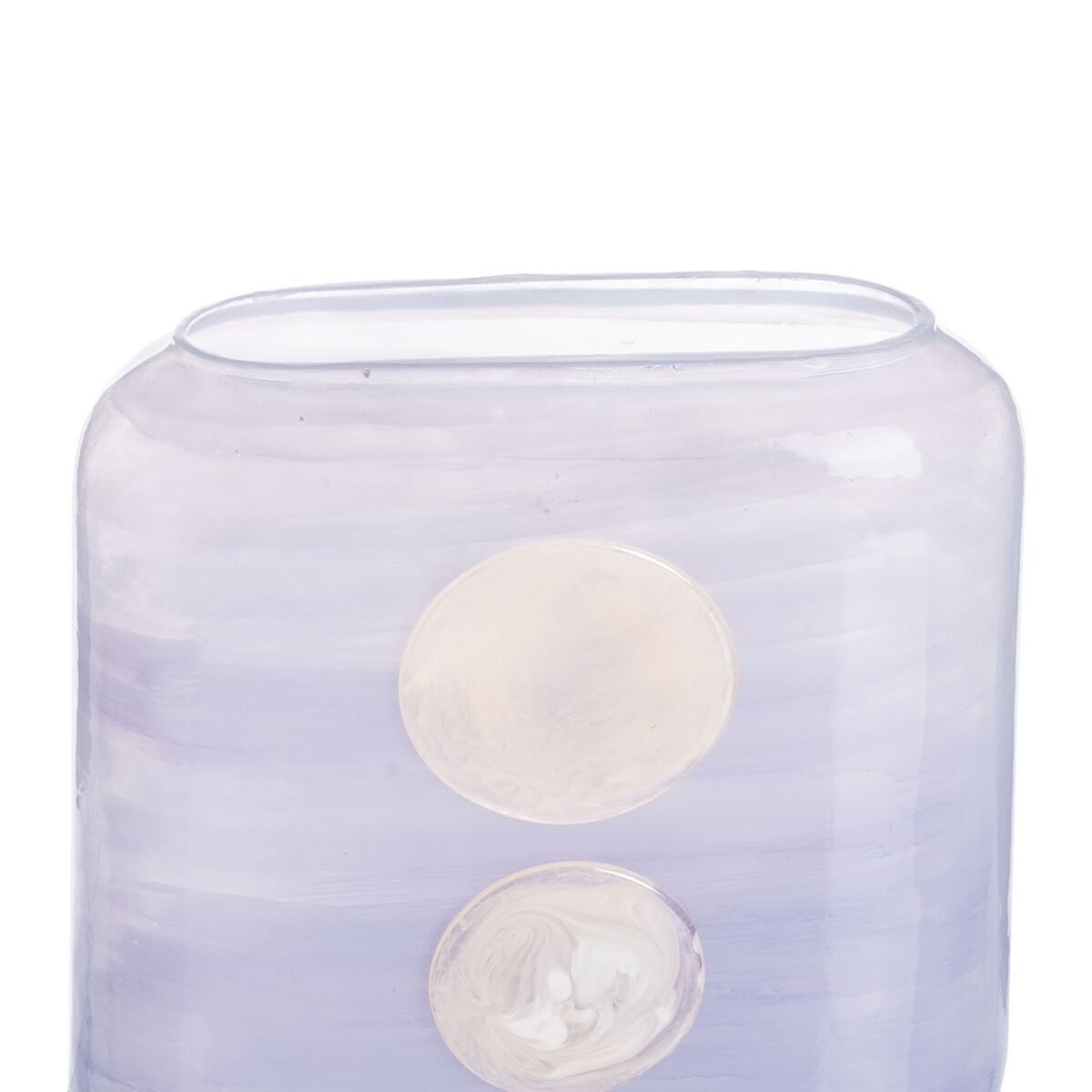 Vas Blå Vit Harts Glas 22 x 10 x 24 cm - 4