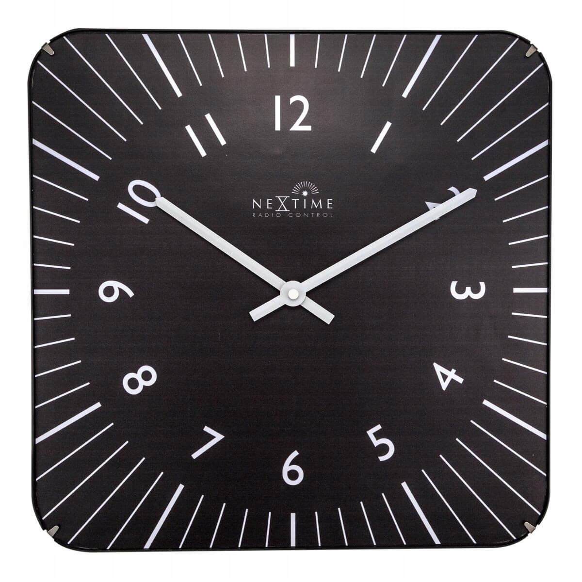 Väggklocka Nextime Svart 35 x 35 cm