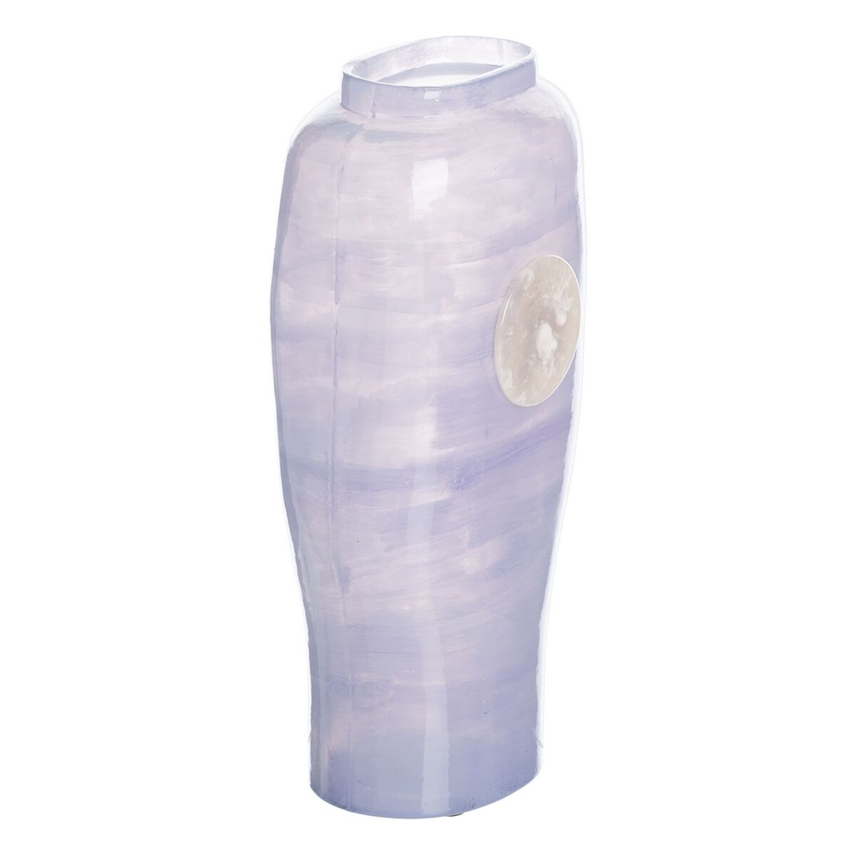 Vas Blå Vit Harts Glas 15 x 9 x 31 cm - 7