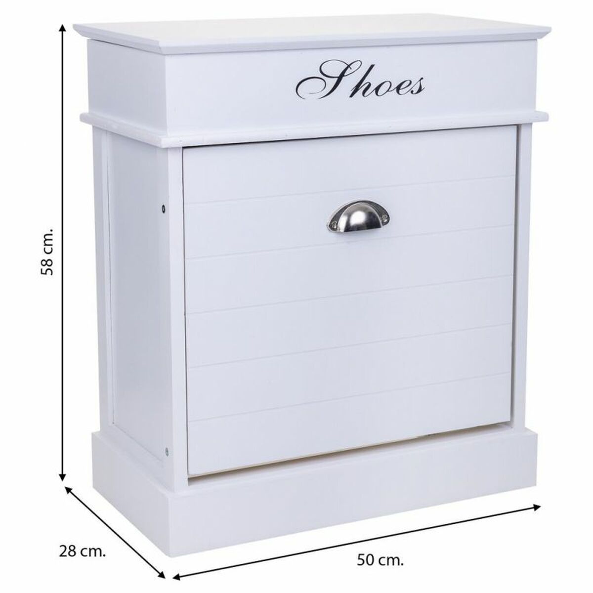 Skoställ Alexandra House Living Vit 28 x 58 x 50 cm 1 låda - 4