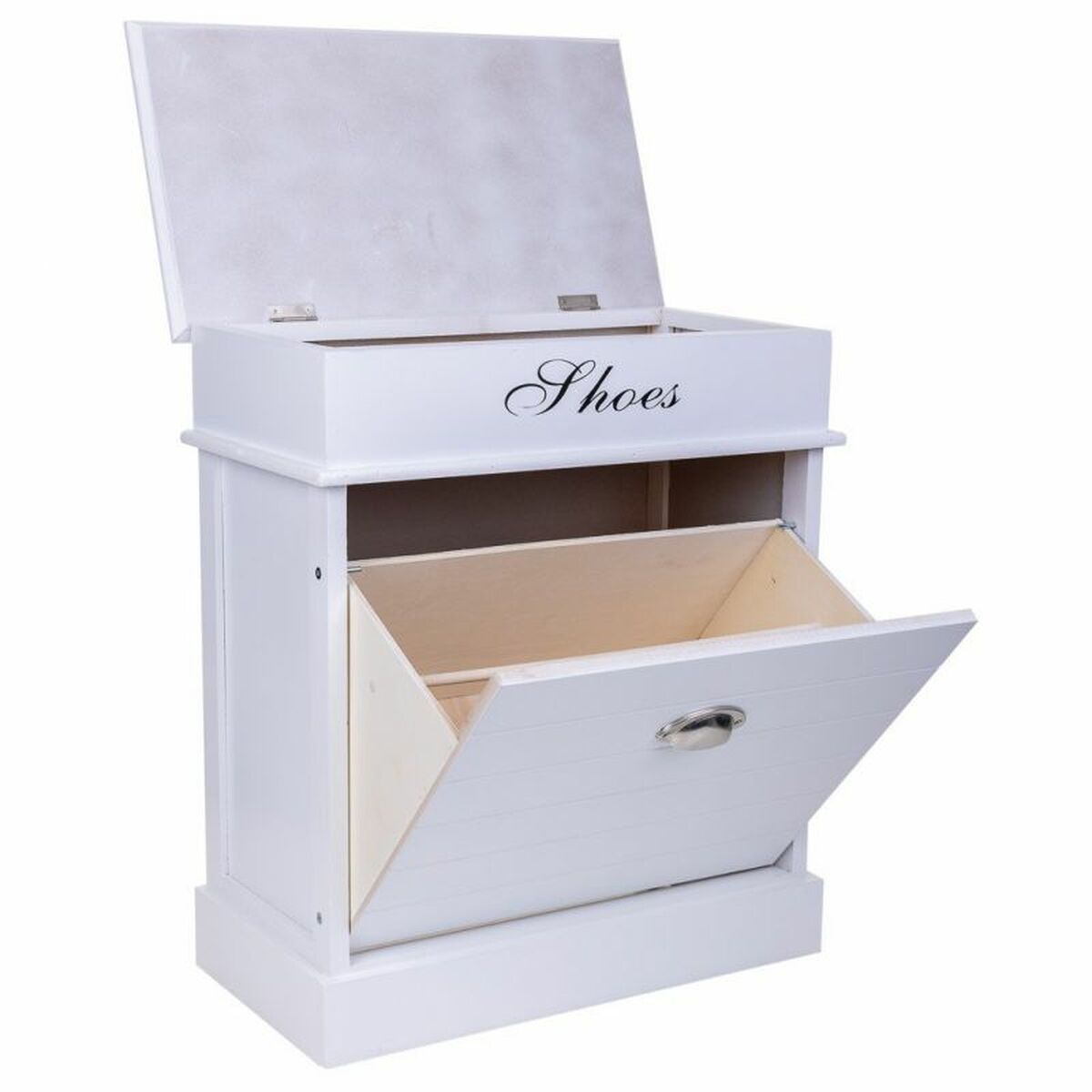 Skoställ Alexandra House Living Vit 28 x 58 x 50 cm 1 låda - 2