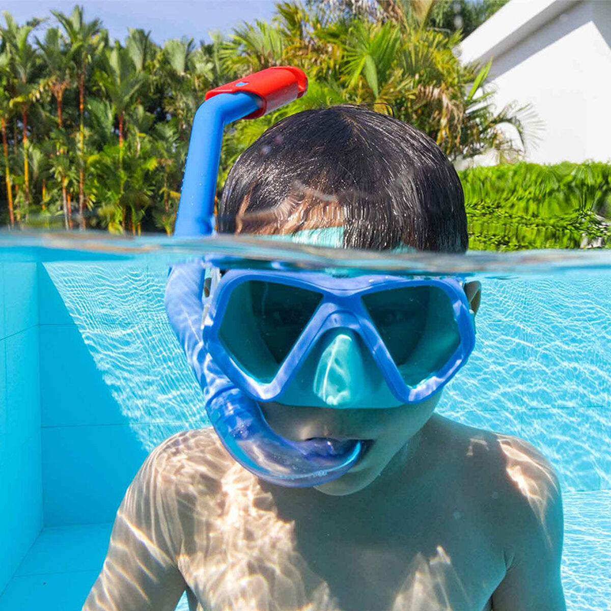 Bestway Uppsättning Mask och Rör Barn Anatomiskt Band Blandad Färg +3 År Strand och Pool 24018 - 6