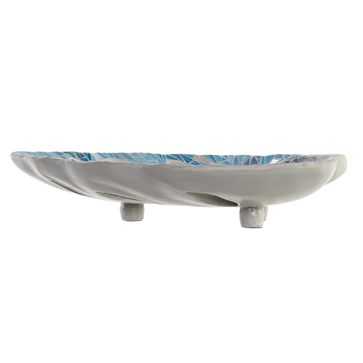 Bordsdekoration DKD Home Decor Blå Grön Harts Glas 45 x 36 x 9 cm 43 x 36 x 9 cm (2 antal) - 5