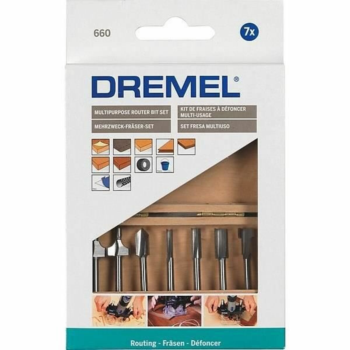 Milling Cutter Dremel 660 7 Delar - 2