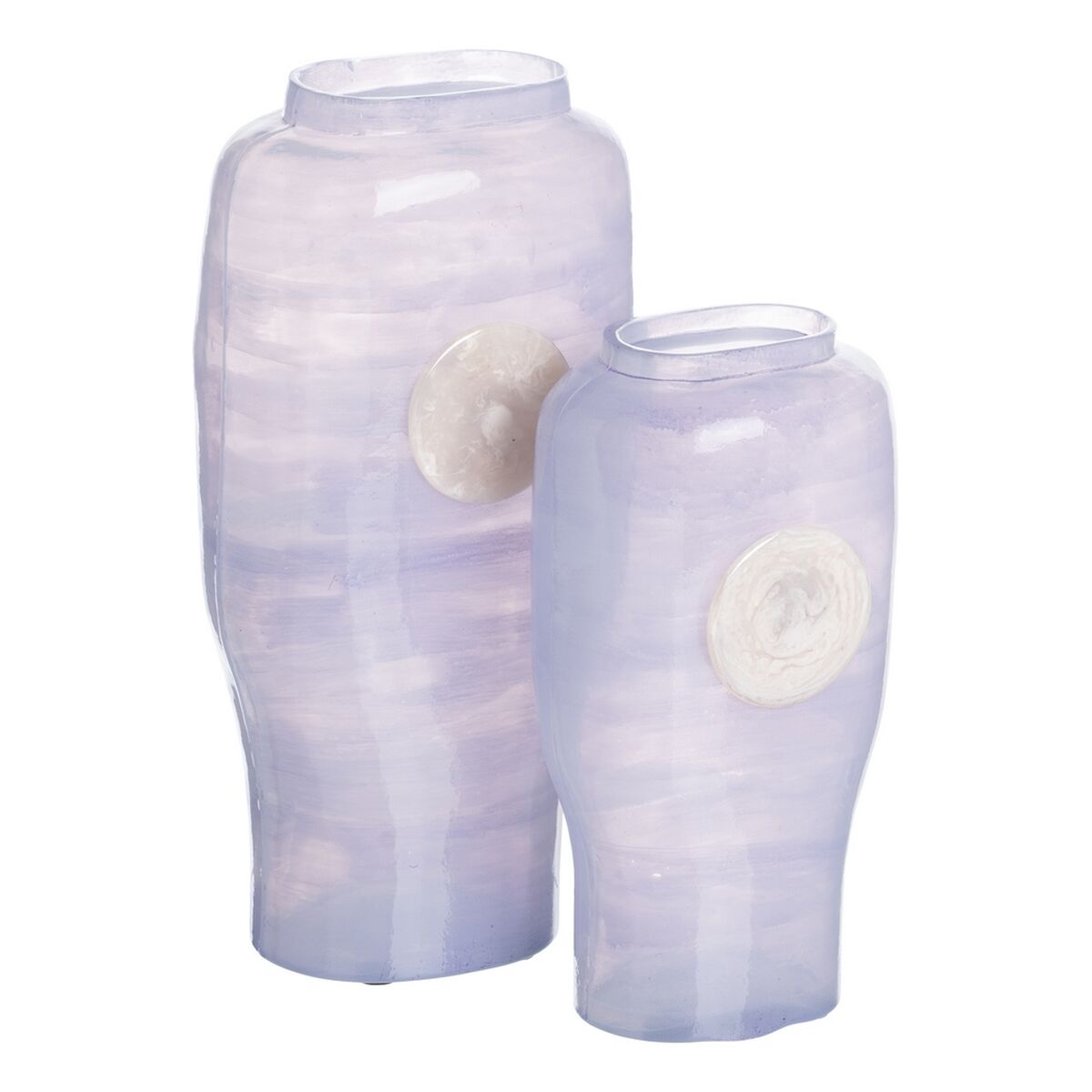 Vas Blå Vit Harts Glas 12 x 9 x 25 cm - 2