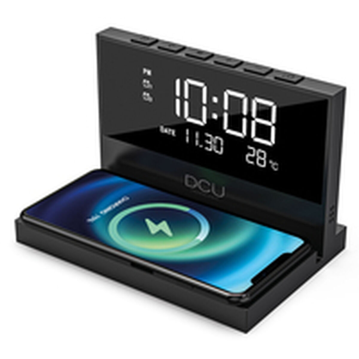 Väckarklocka DCU 37300830 Svart - 3