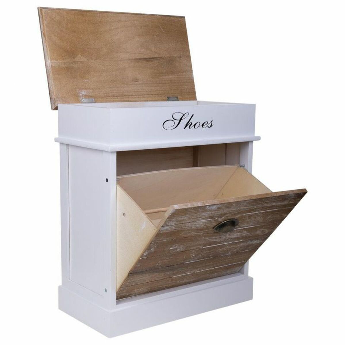 Skoställ Alexandra House Living Vit 28 x 58 x 50 cm 1 låda - 2