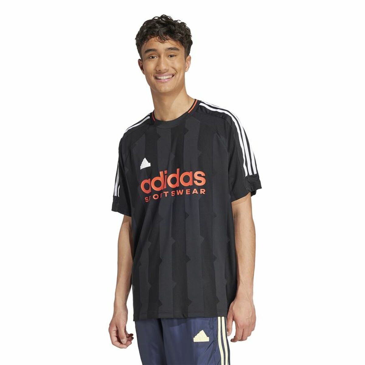 T-shirt med kortärm Herr Adidas House Of Tiro Jacquard Jersey Svart - 3
