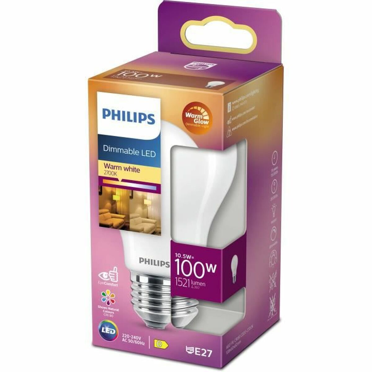 LED-lampa Philips 8719514324114 Vit D 100 W - 3