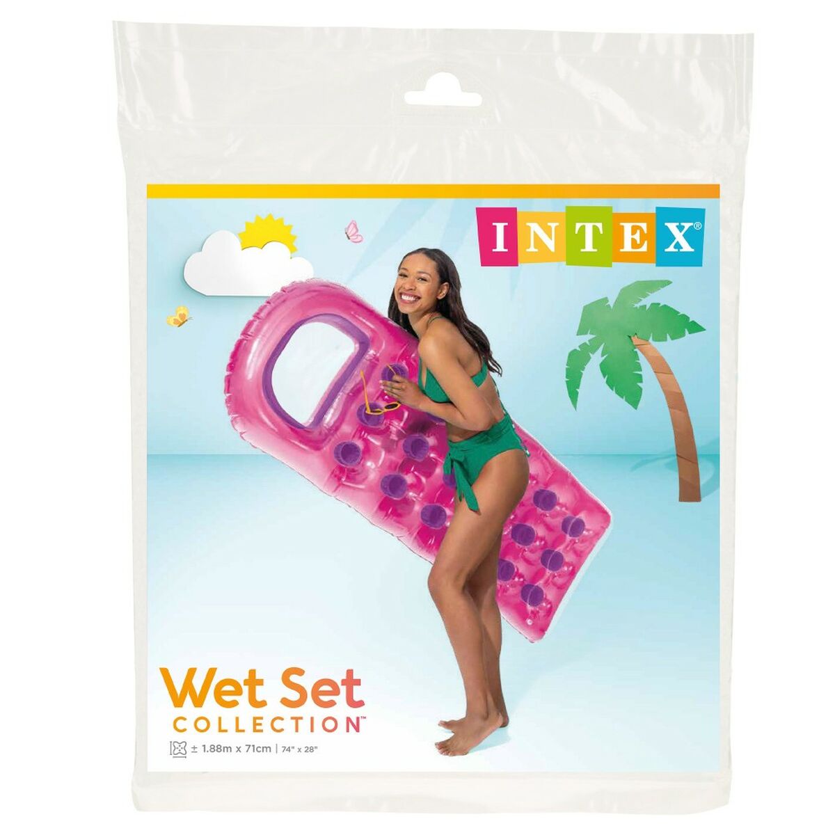 Luftmadrass Intex Reflekterande 18 Glas 188 x 20 x 71 cm - 14