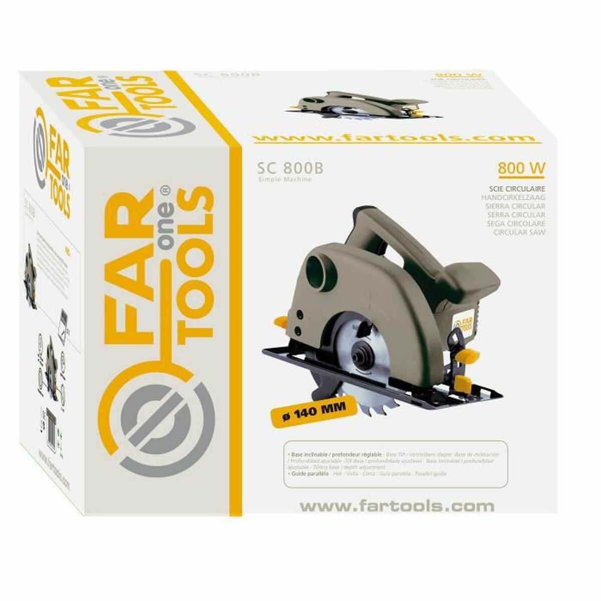 Cirkelsåg Fartools 800 W 230 V 140 mm 4000 RPM - 3