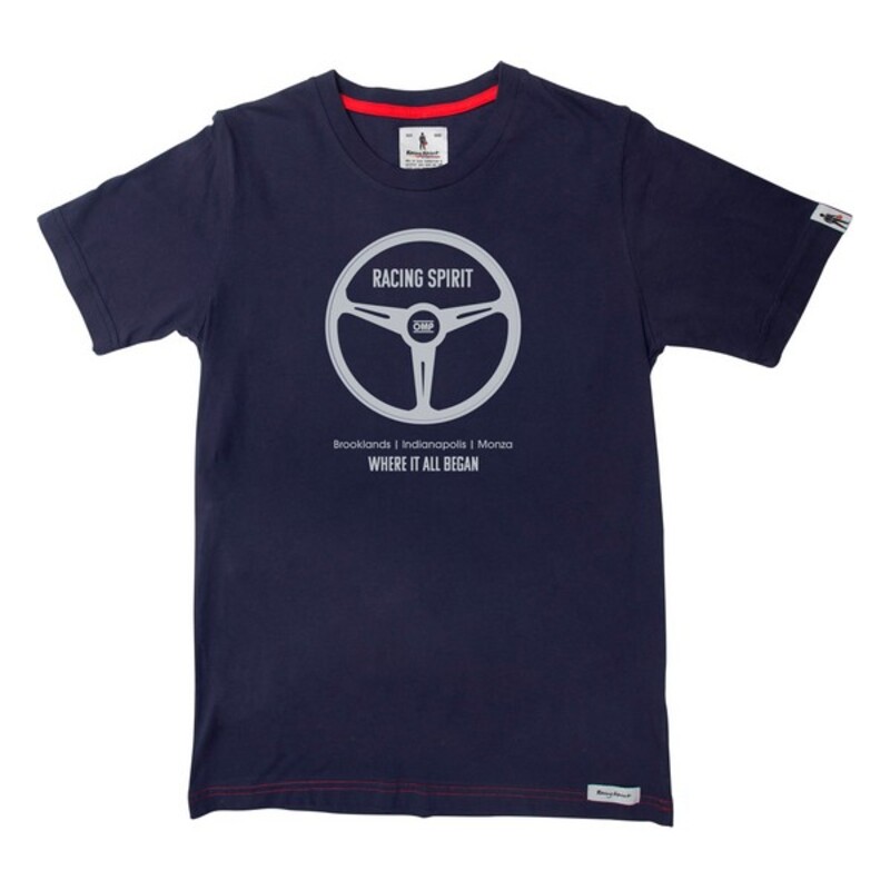 T-shirt med kortärm Herr OMP Navy Where It All Began Marinblå - 3