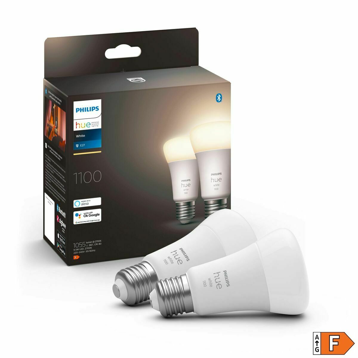 Smart-Lampa Philips 8719514289192A Vit F E27 (2700k) - 6