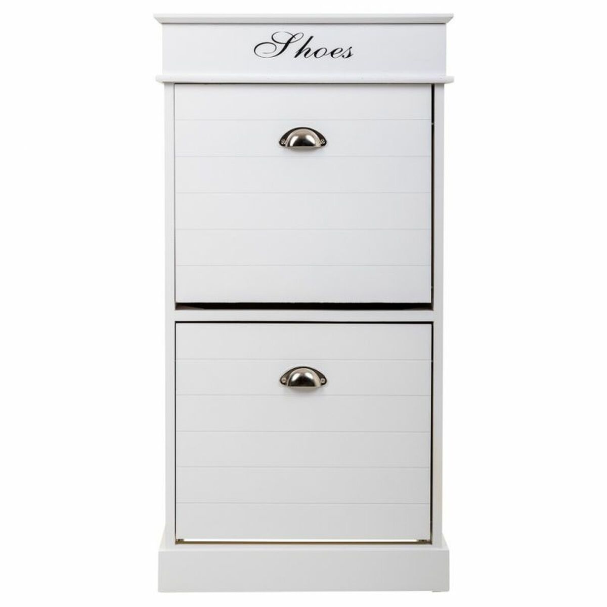 Skoställ Alexandra House Living Vit 28 x 98 x 50 cm 2 lådor - 3
