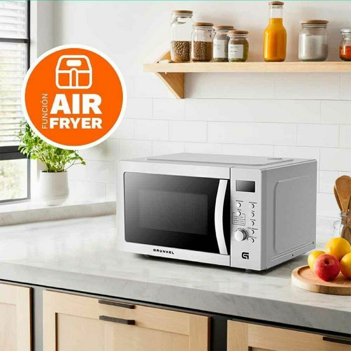Luftfritös Grunkel Silvrig 2200 W - 3