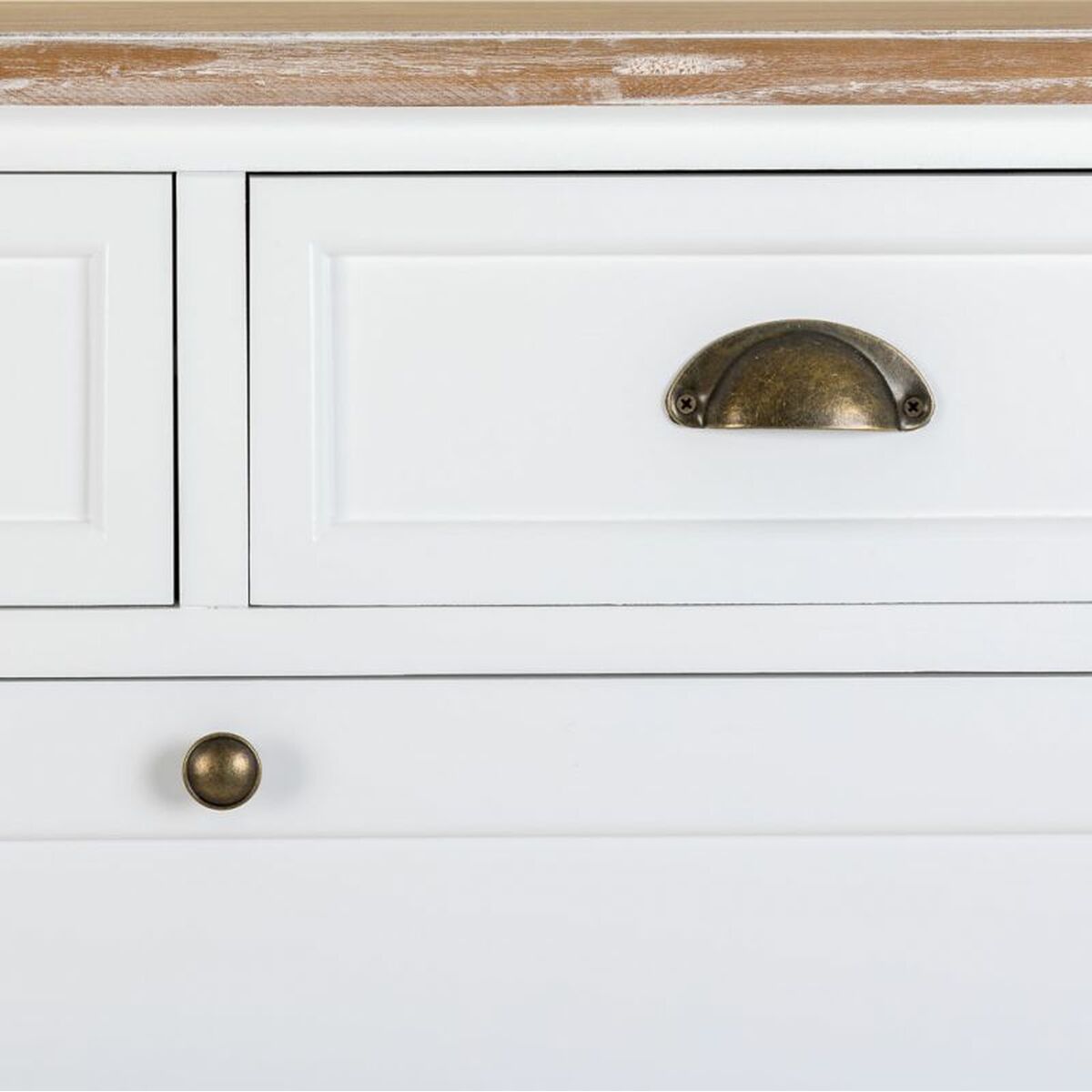 Skoskåp Alexandra House Living Vit Brun 33 x 120 x 80 cm - 8
