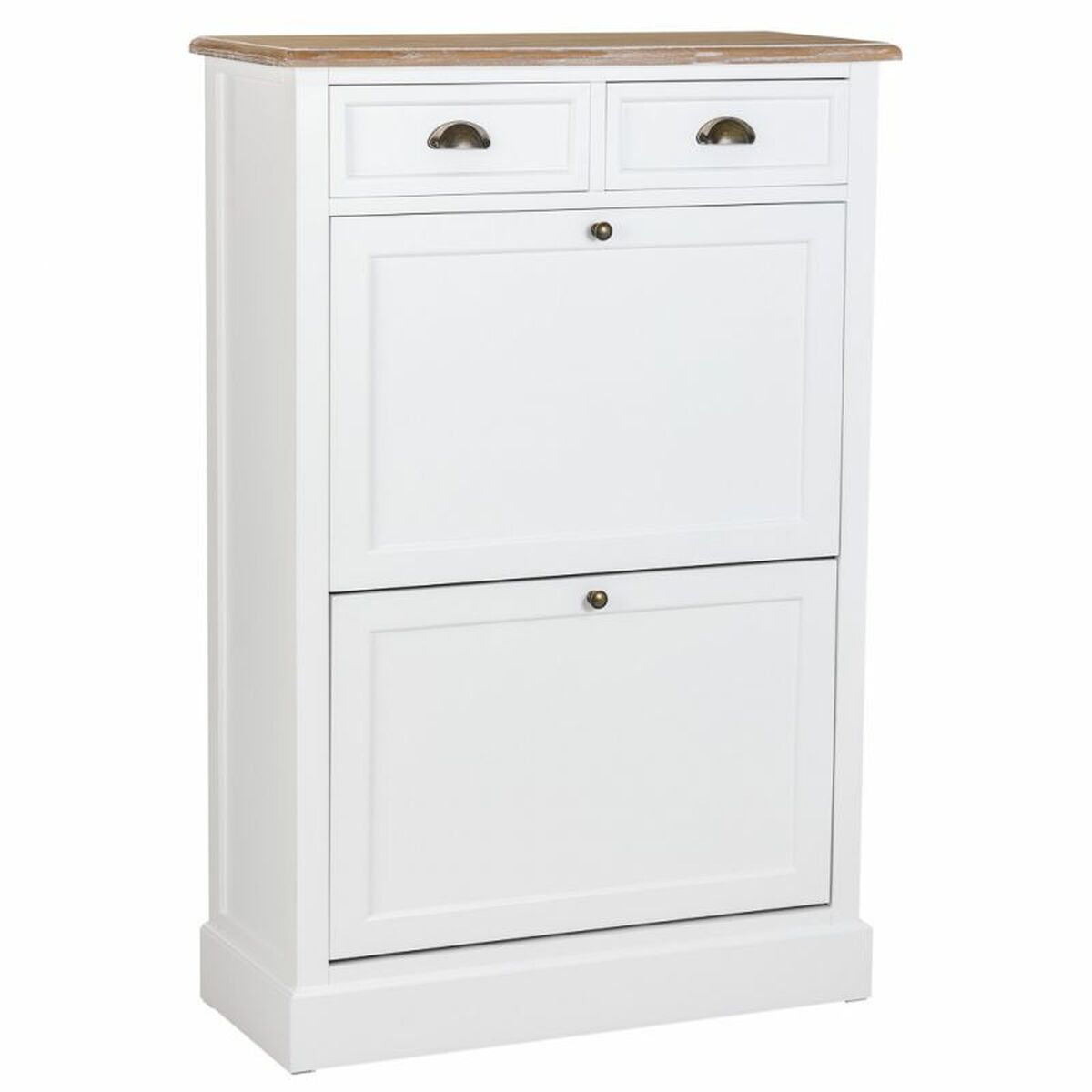 Skoskåp Alexandra House Living Vit Brun 33 x 120 x 80 cm
