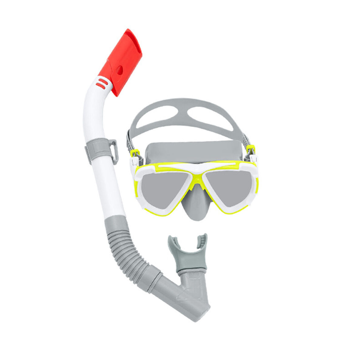 Bestway Junior Mask och Tube Set Anatomisk Rem Blandad Färg +7 År Strand och Pool 24035 - 2
