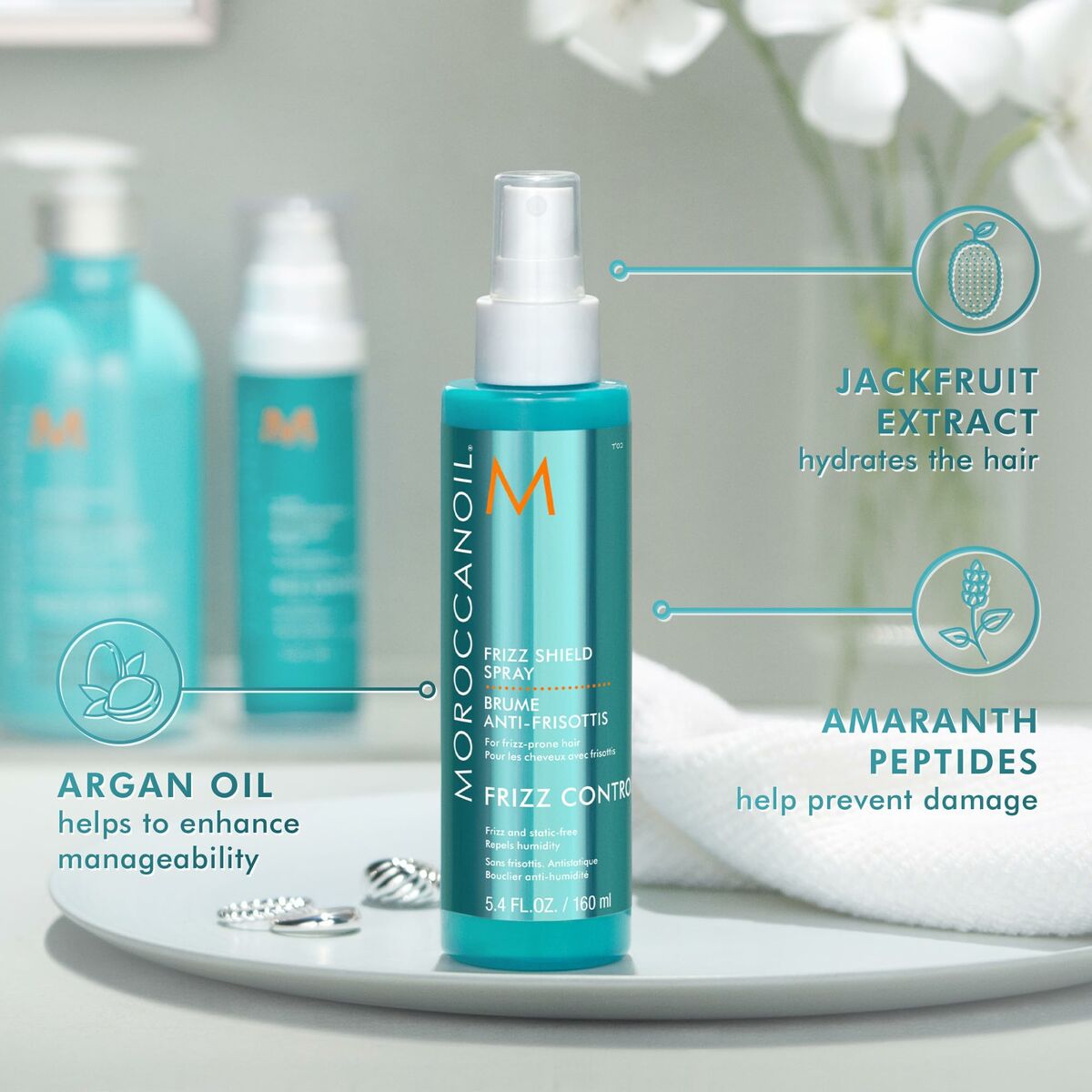 anti-frizz spray Moroccanoil Frizz Shield 160 ml - 2