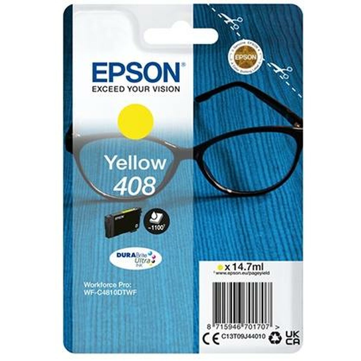 Original Bläckpatron Epson 408 Gul Svart
