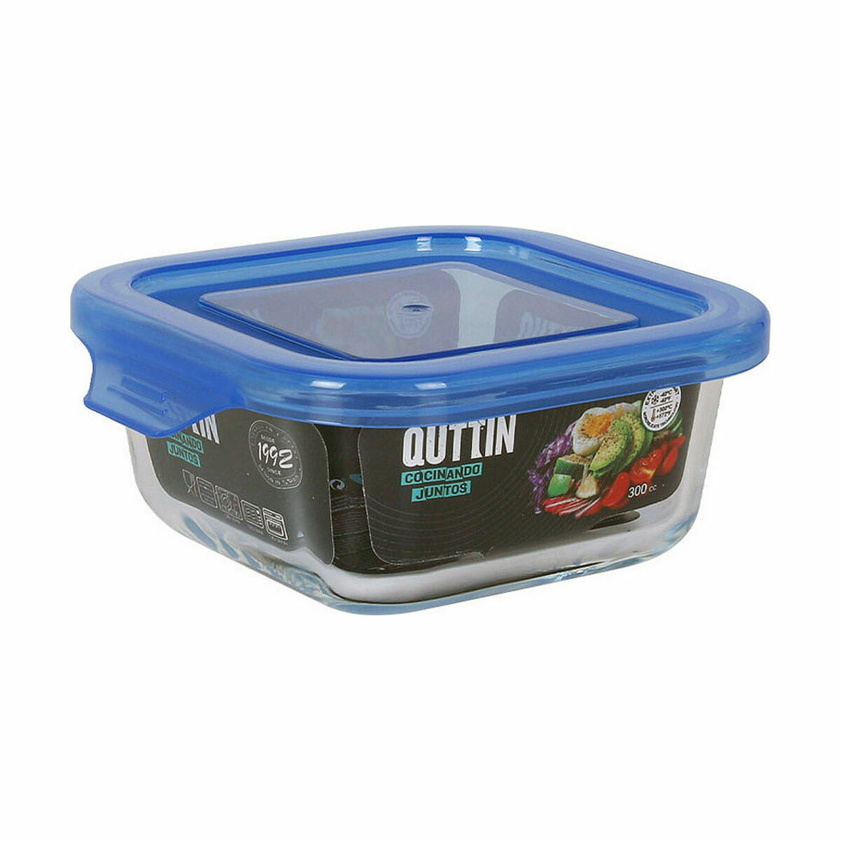 Lunchlåda Quttin   Blå 12 x 12 x 5,3 cm (12 antal) - 4