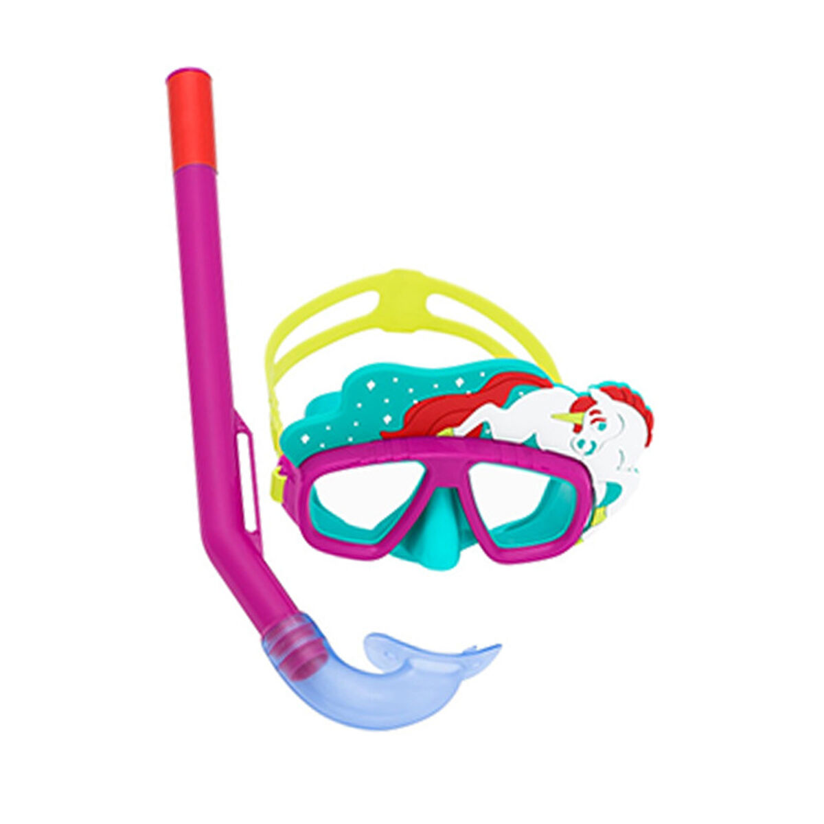 Bestway Set Mask och Tub Vuxen Spolvälv Färgsorterad +14 år Strand och Pool 24053 - 4